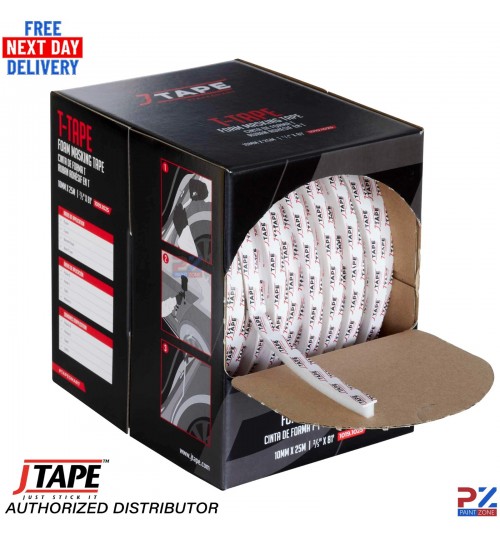 J TAPE 10mm x 25m Soft Edge Foam Masking Tape Automotive Paint Tool
